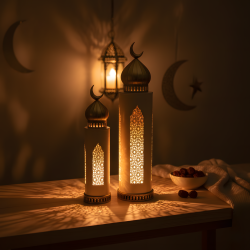 Ramadan Lantern Set - 2 Pcs